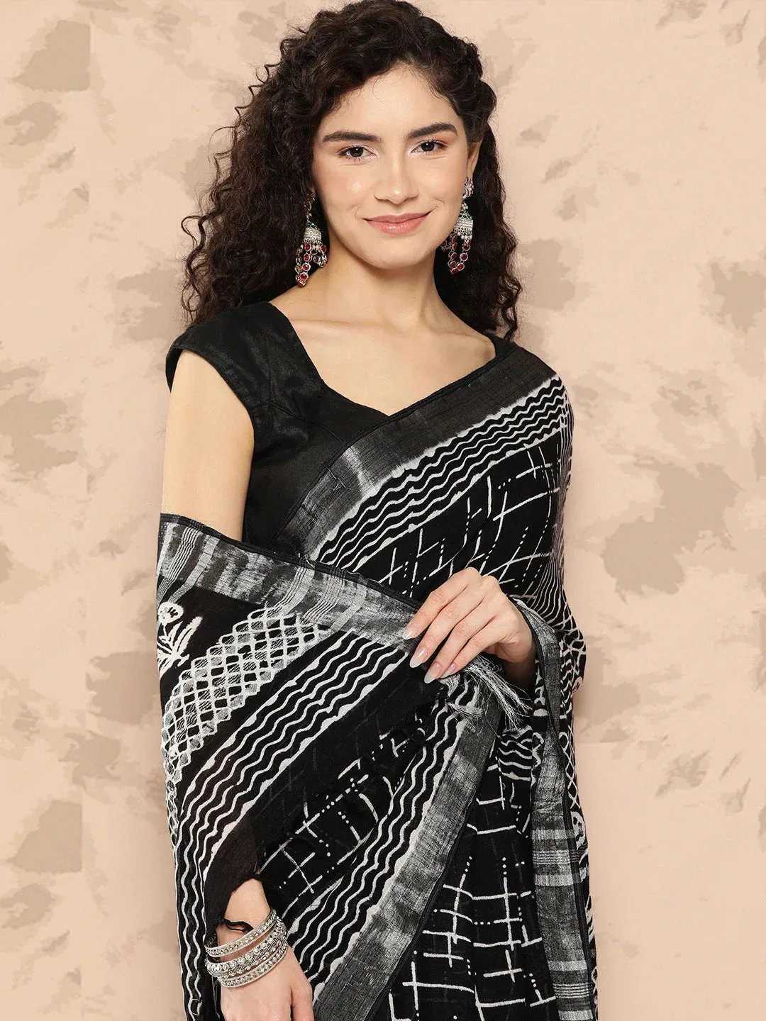 Printed Pure Cotton Handwoven Saree