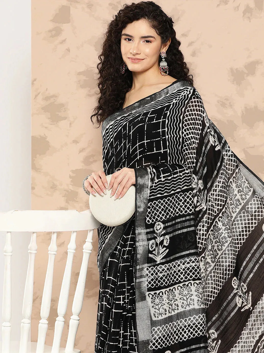 Printed Pure Cotton Handwoven Saree