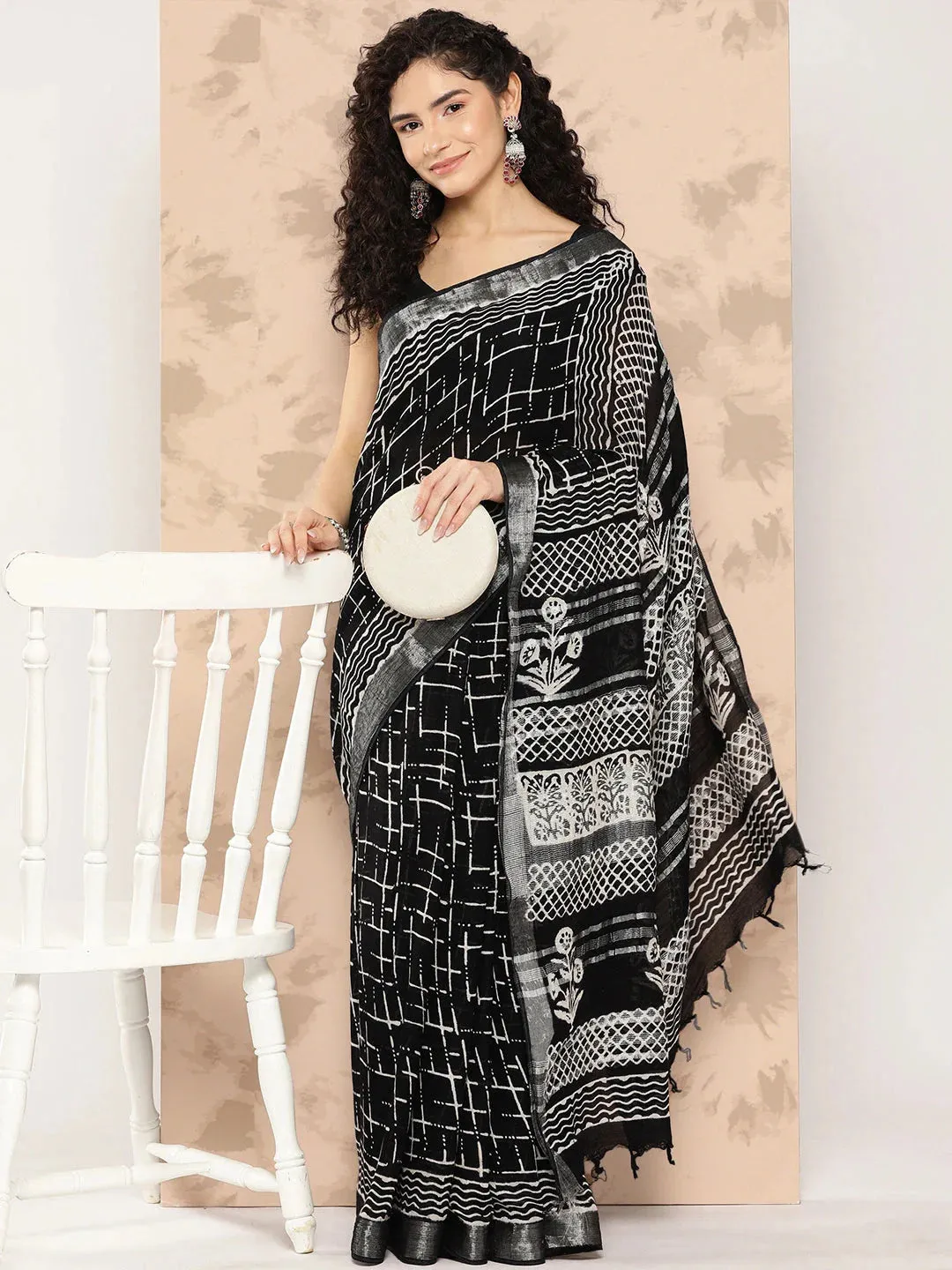 Printed Pure Cotton Handwoven Saree