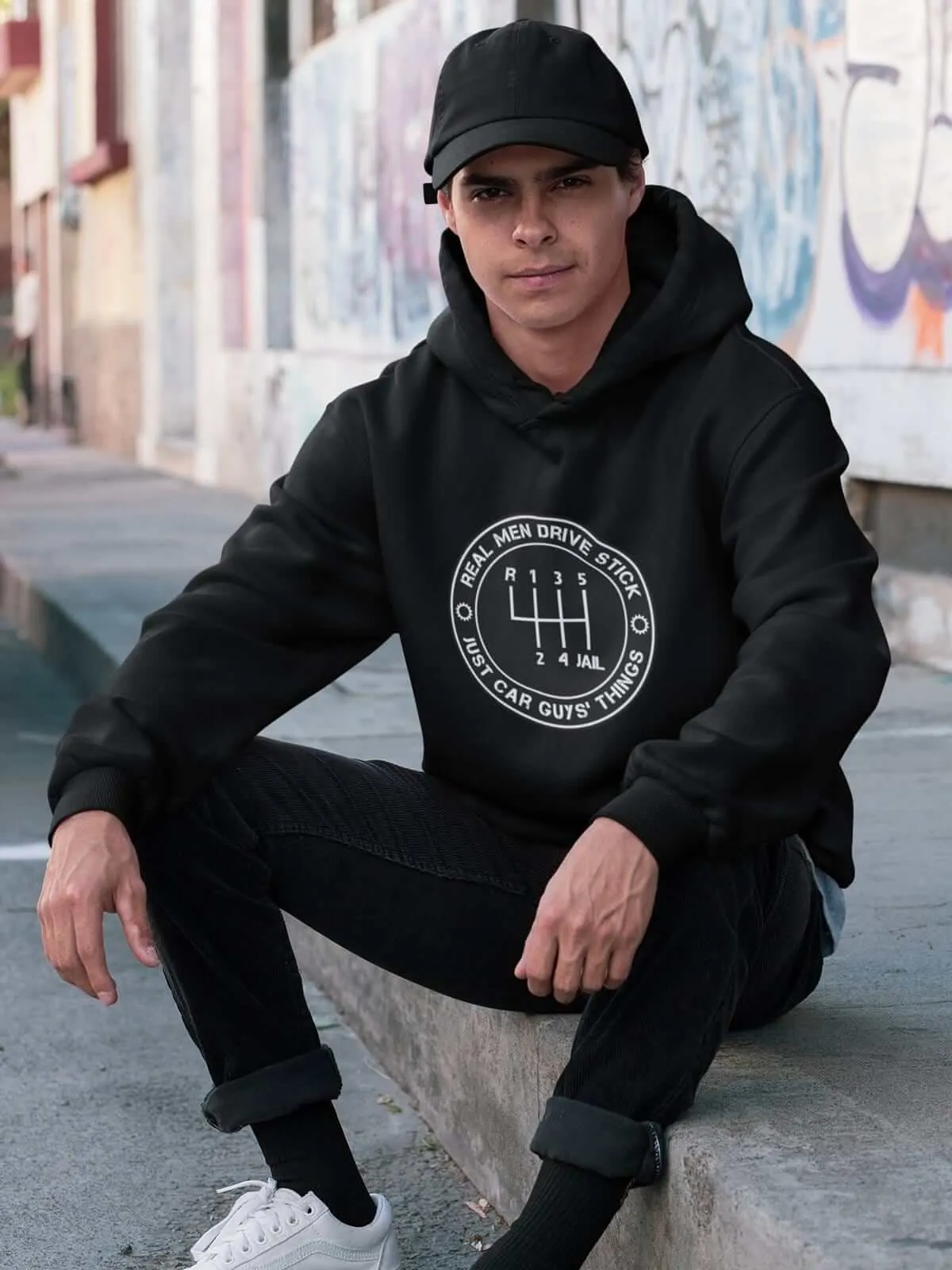 Real Men Drive Stick - Car Hoodie