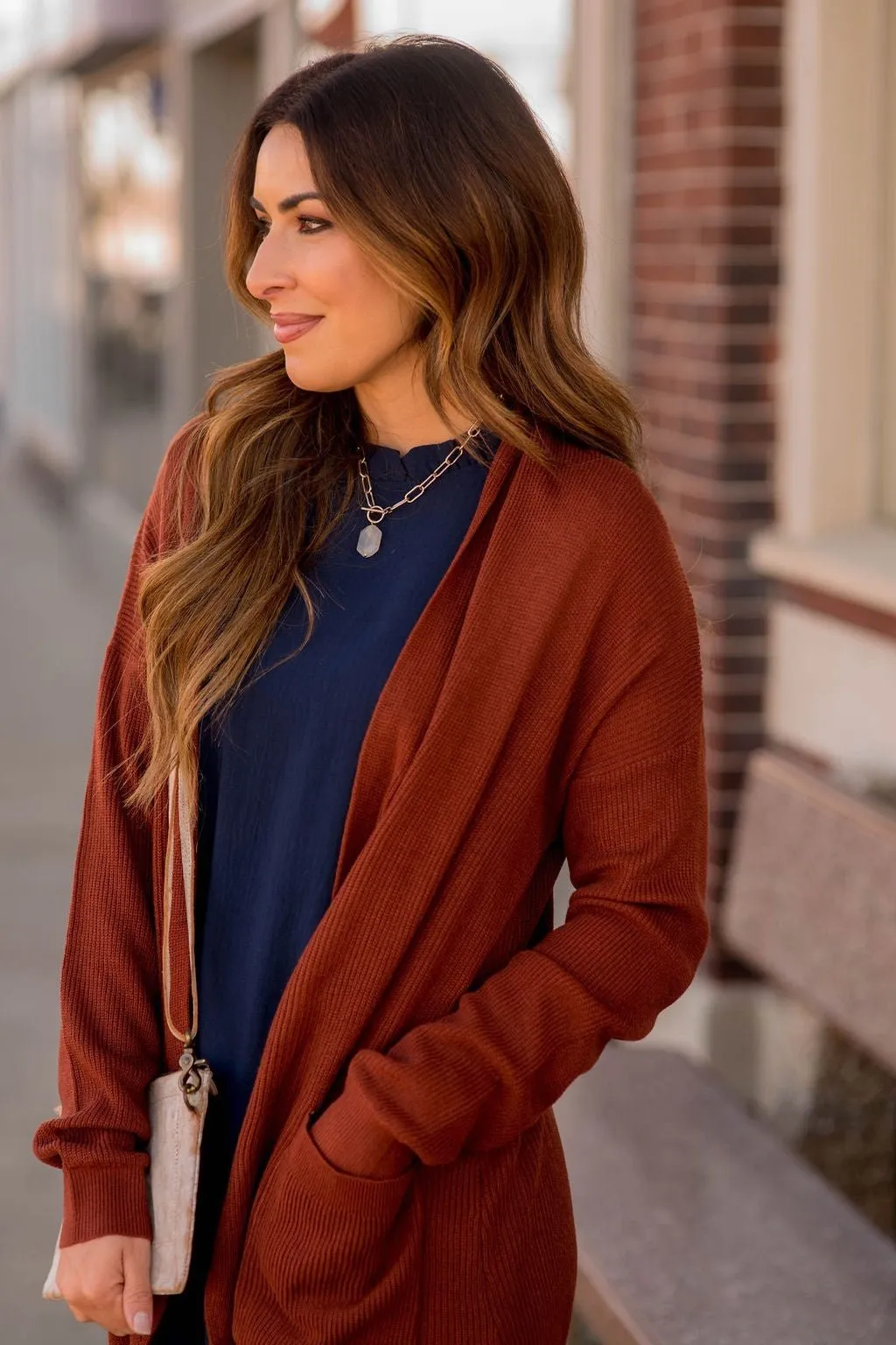 Ribbed Accent Cardigan