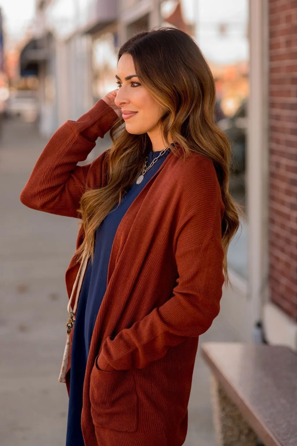 Ribbed Accent Cardigan