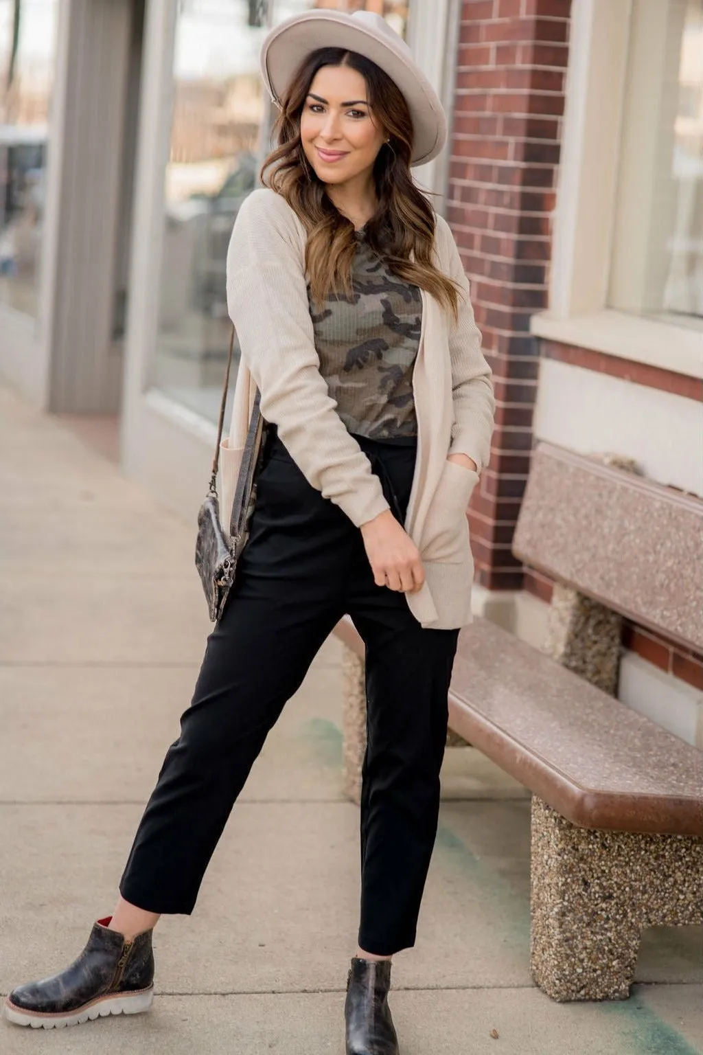 Ribbed Accent Cardigan
