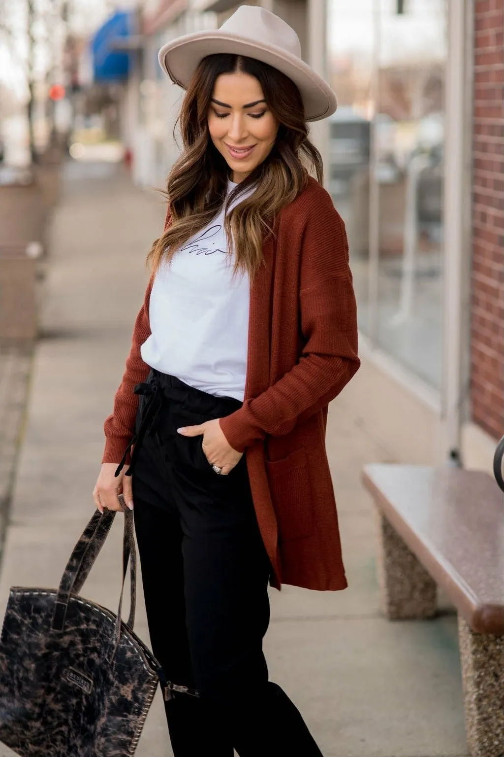 Ribbed Accent Cardigan