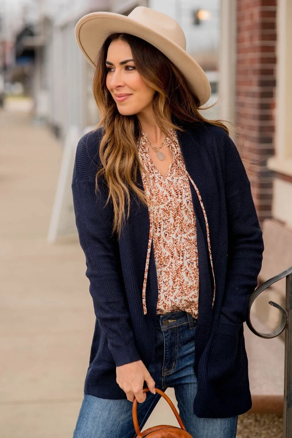 Ribbed Accent Cardigan