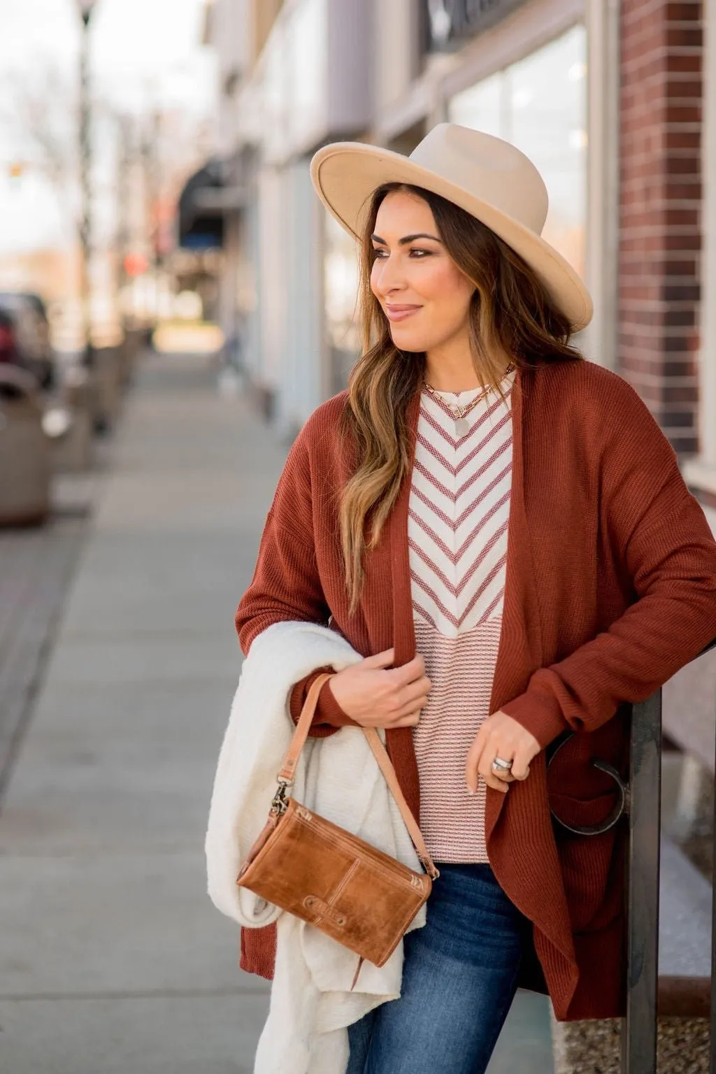 Ribbed Accent Cardigan