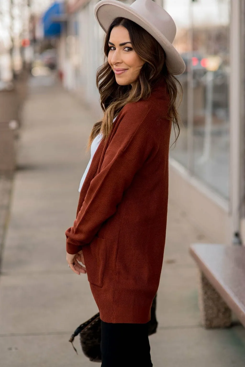 Ribbed Accent Cardigan