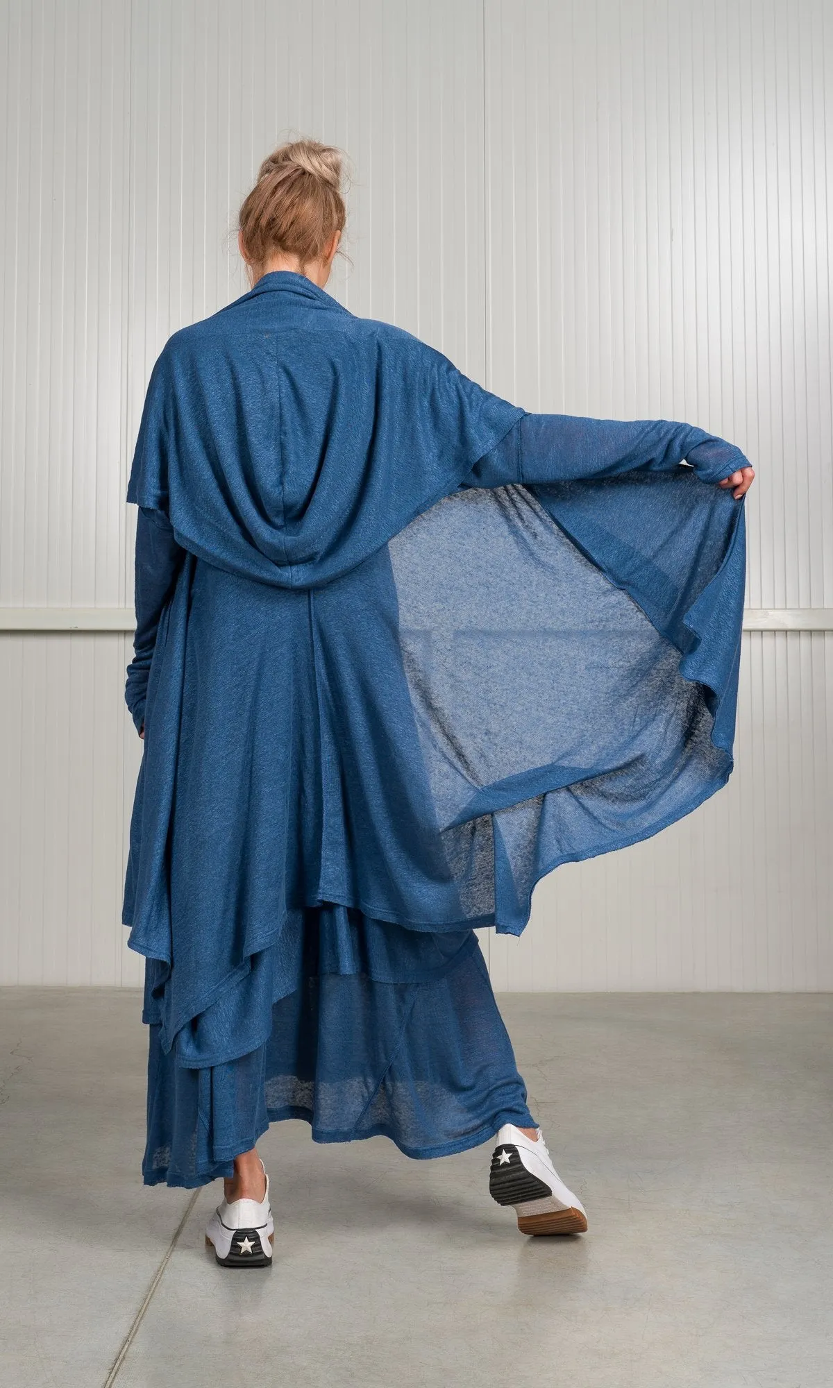 Rich Drapes Linen Knit Cardigan
