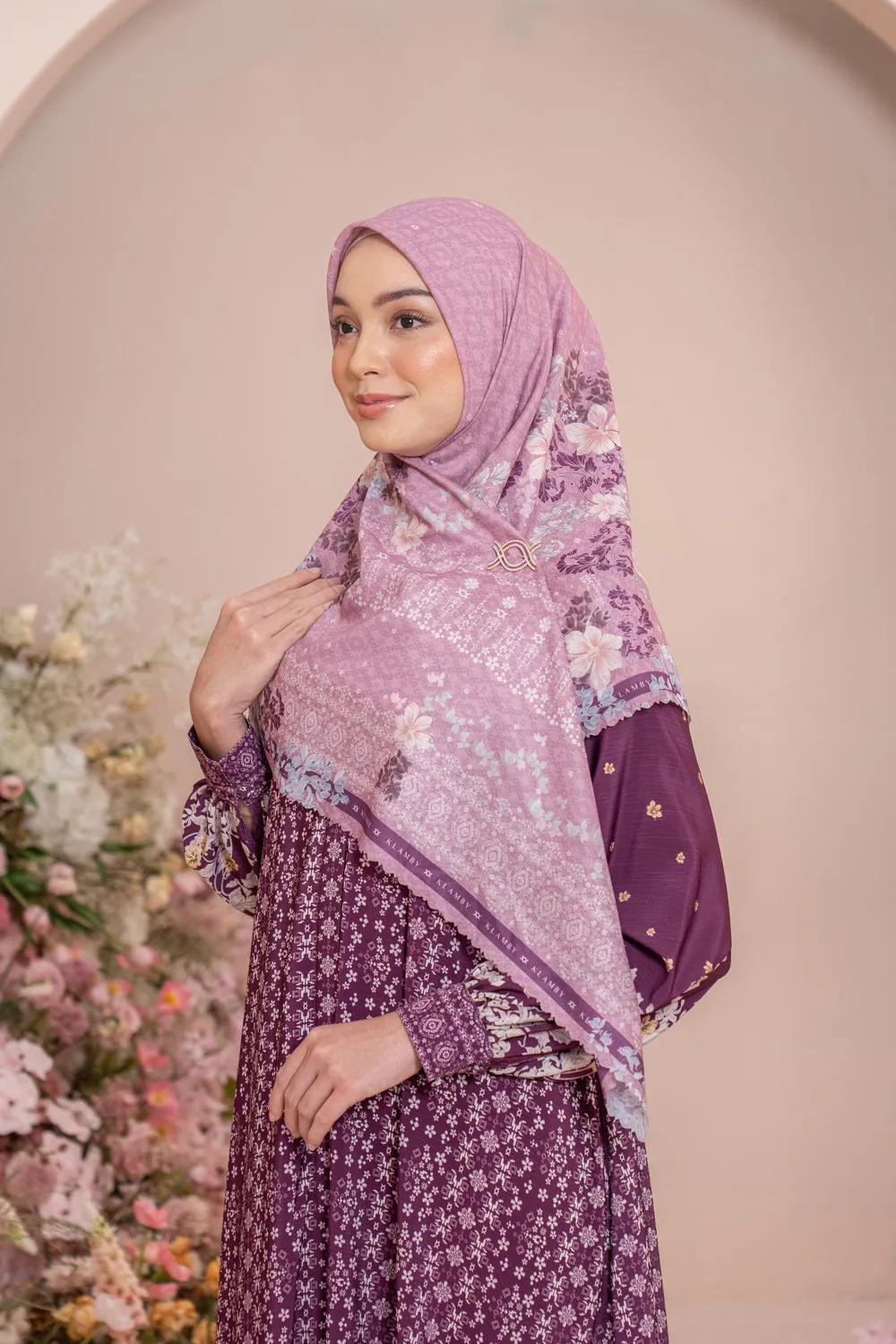 Rissa Blouse Set Syar'i Deep Mulberry