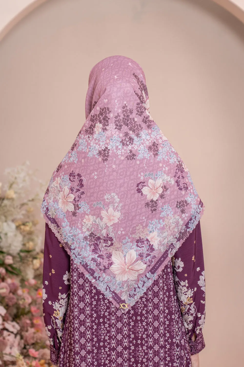 Rissa Blouse Set Syar'i Deep Mulberry