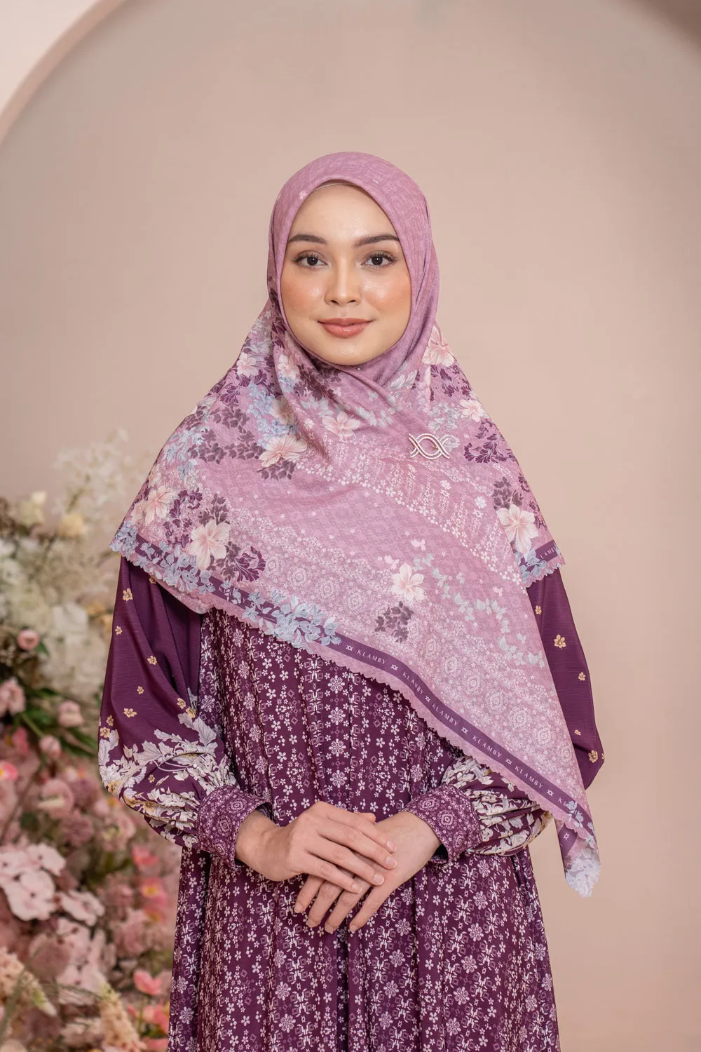 Rissa Blouse Set Syar'i Deep Mulberry