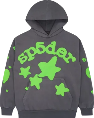 SP5DER BELUGA HOODIE 'SLATE GREY'
