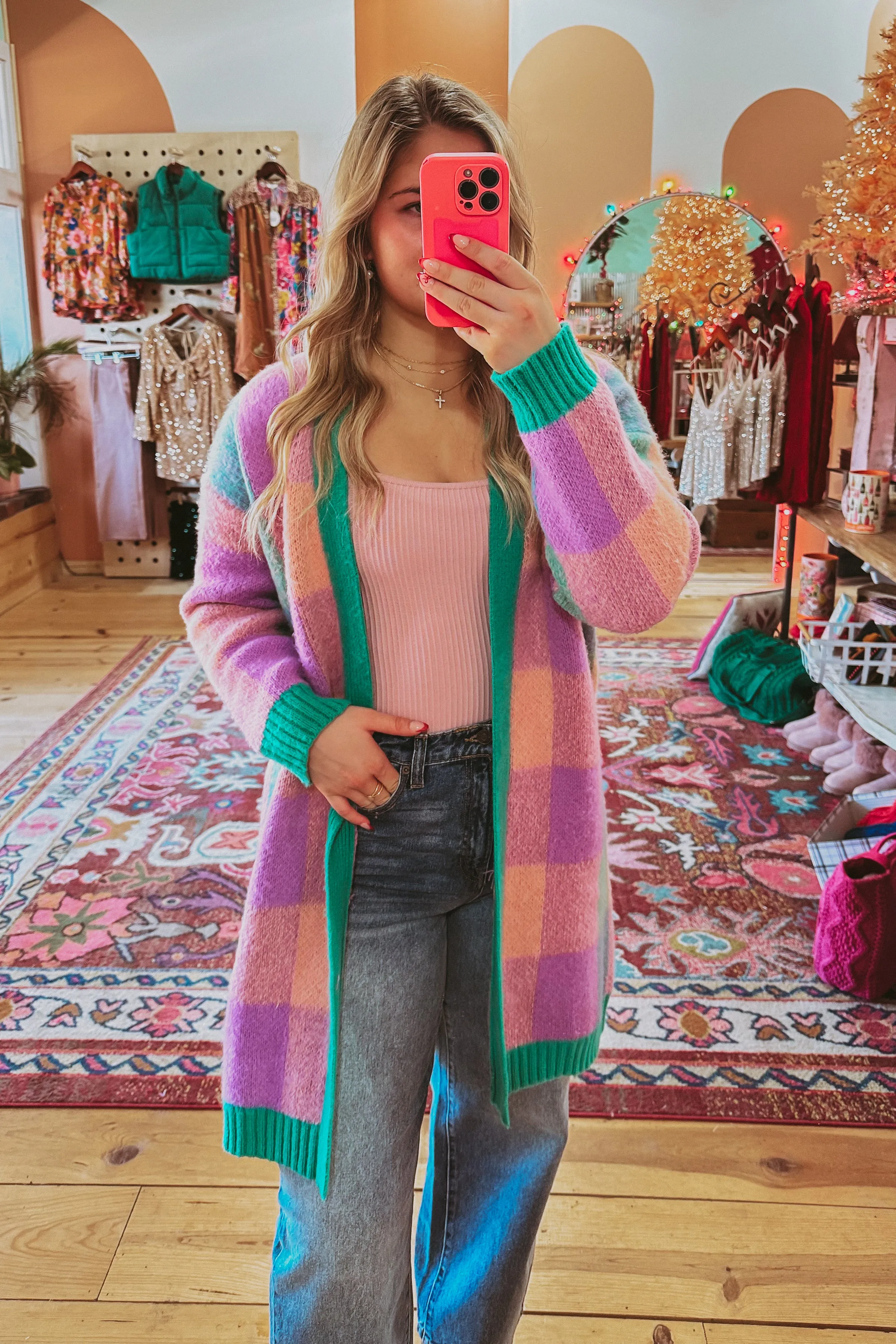 The Emily Buffalo Plaid Cardi