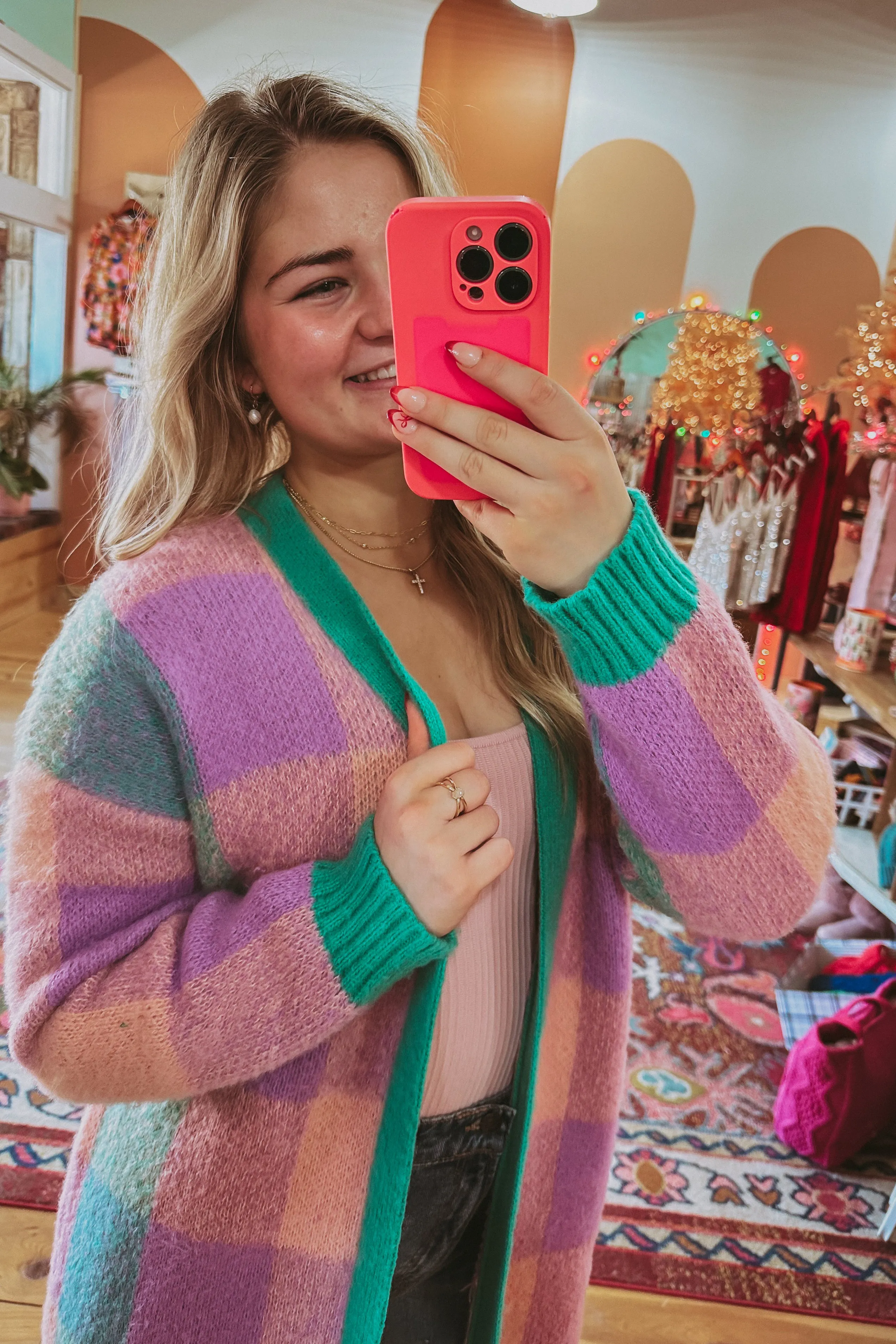 The Emily Buffalo Plaid Cardi