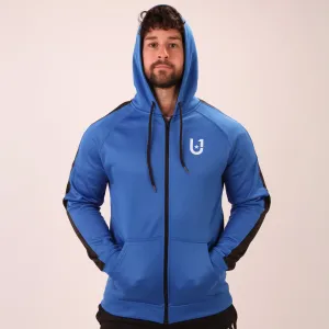 UNIFY U1 Mens Blue Zip Up Hoodie – Classic UNIFY Essential Hoodie – Mens Zip Up Hoodie