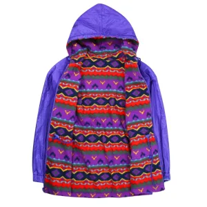Vintage 90s Reversible Purple Windbreaker Jacket