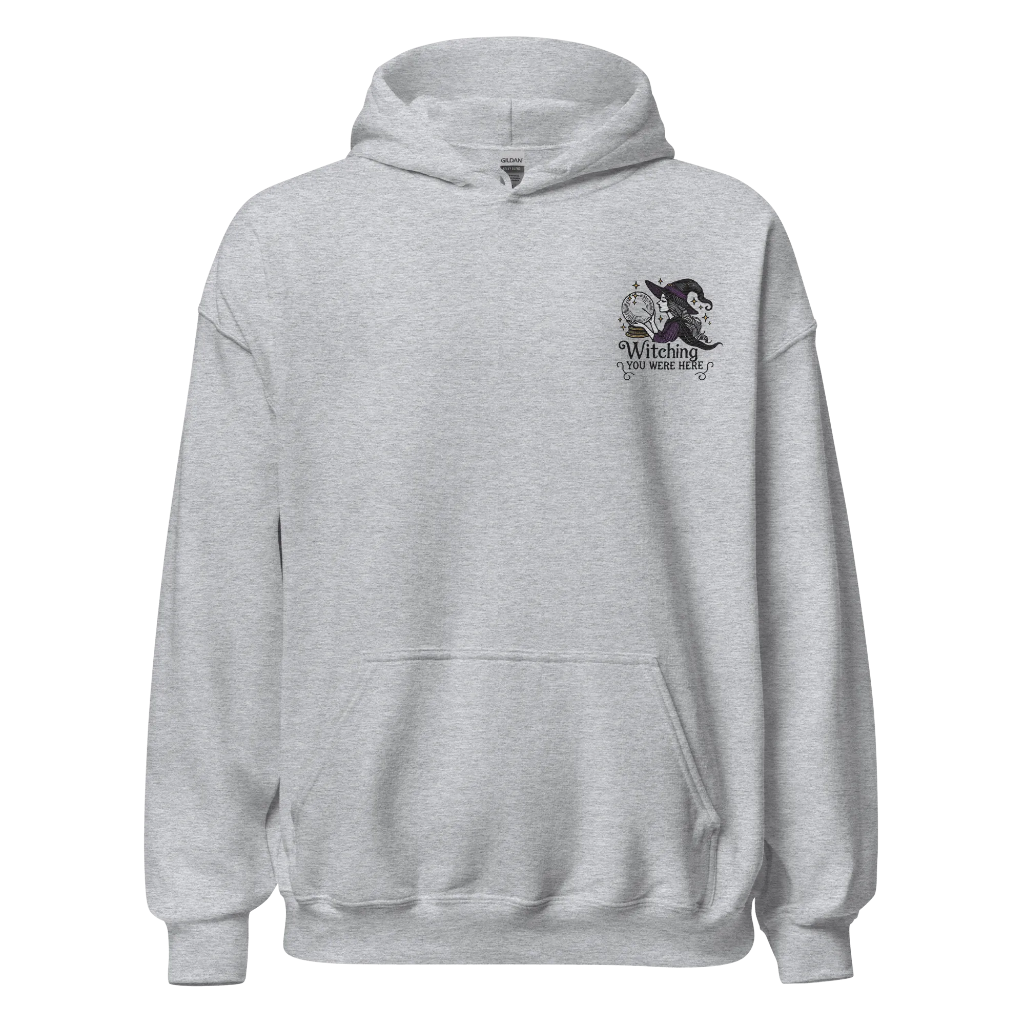 Witching You Were Here - Halloween Hoodie - Spooky Witch Halloween Hoodie