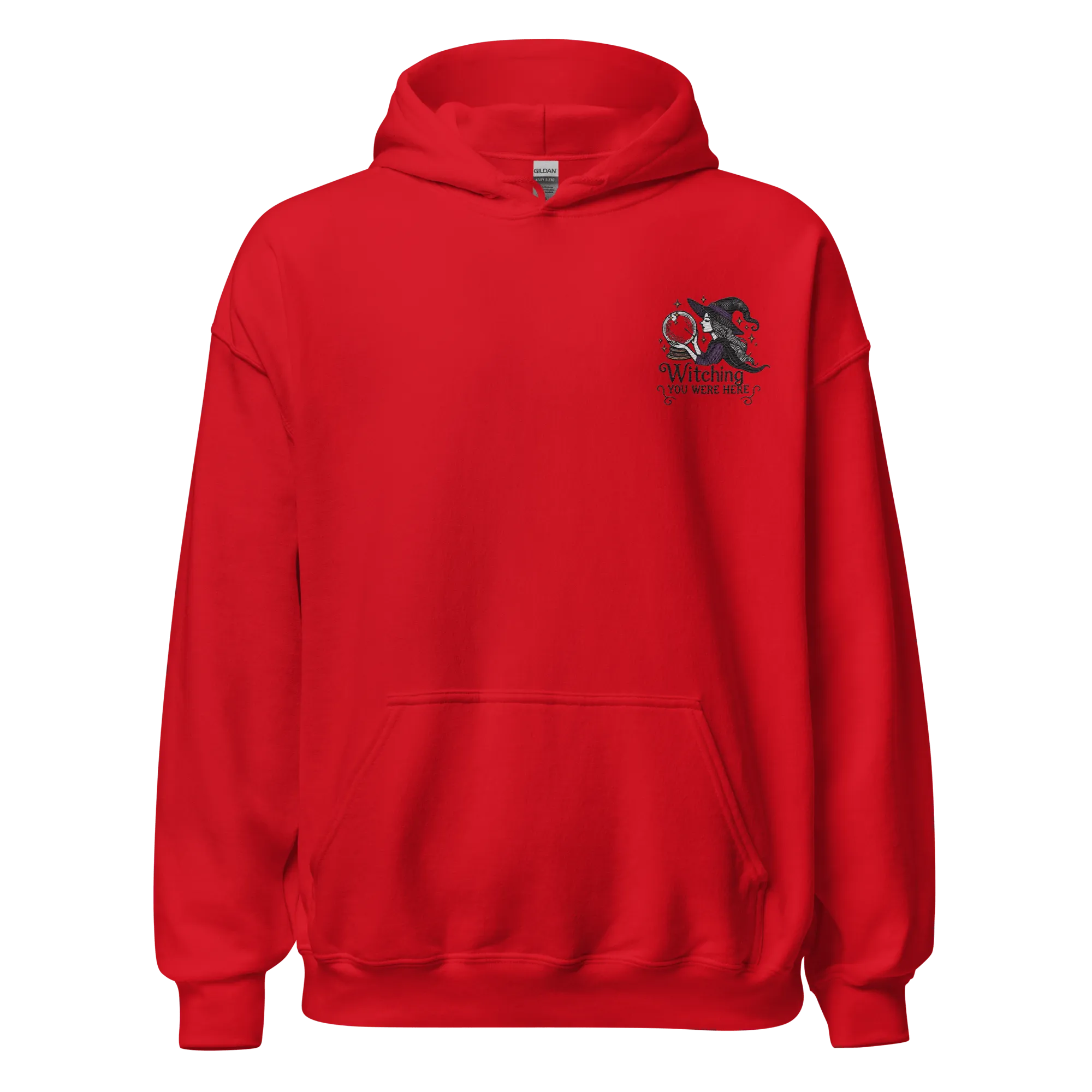 Witching You Were Here - Halloween Hoodie - Spooky Witch Halloween Hoodie