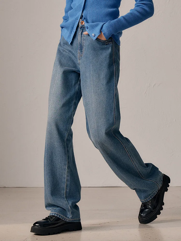 Women's gray wide leg pants