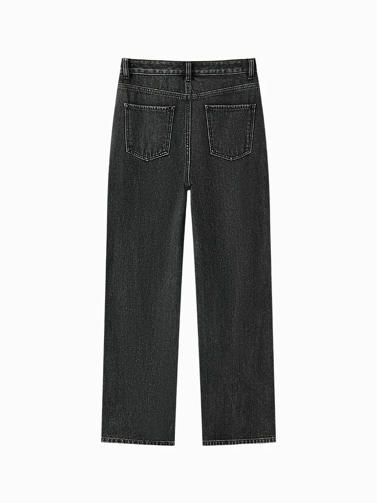 Women's gray wide leg pants