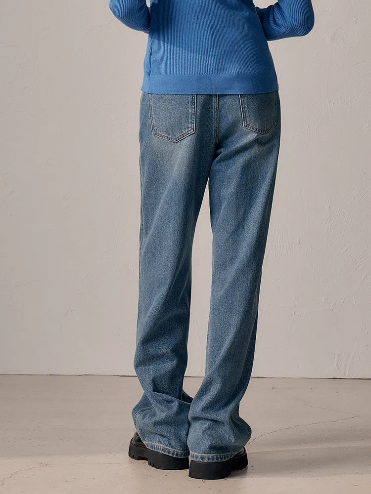 Women's gray wide leg pants