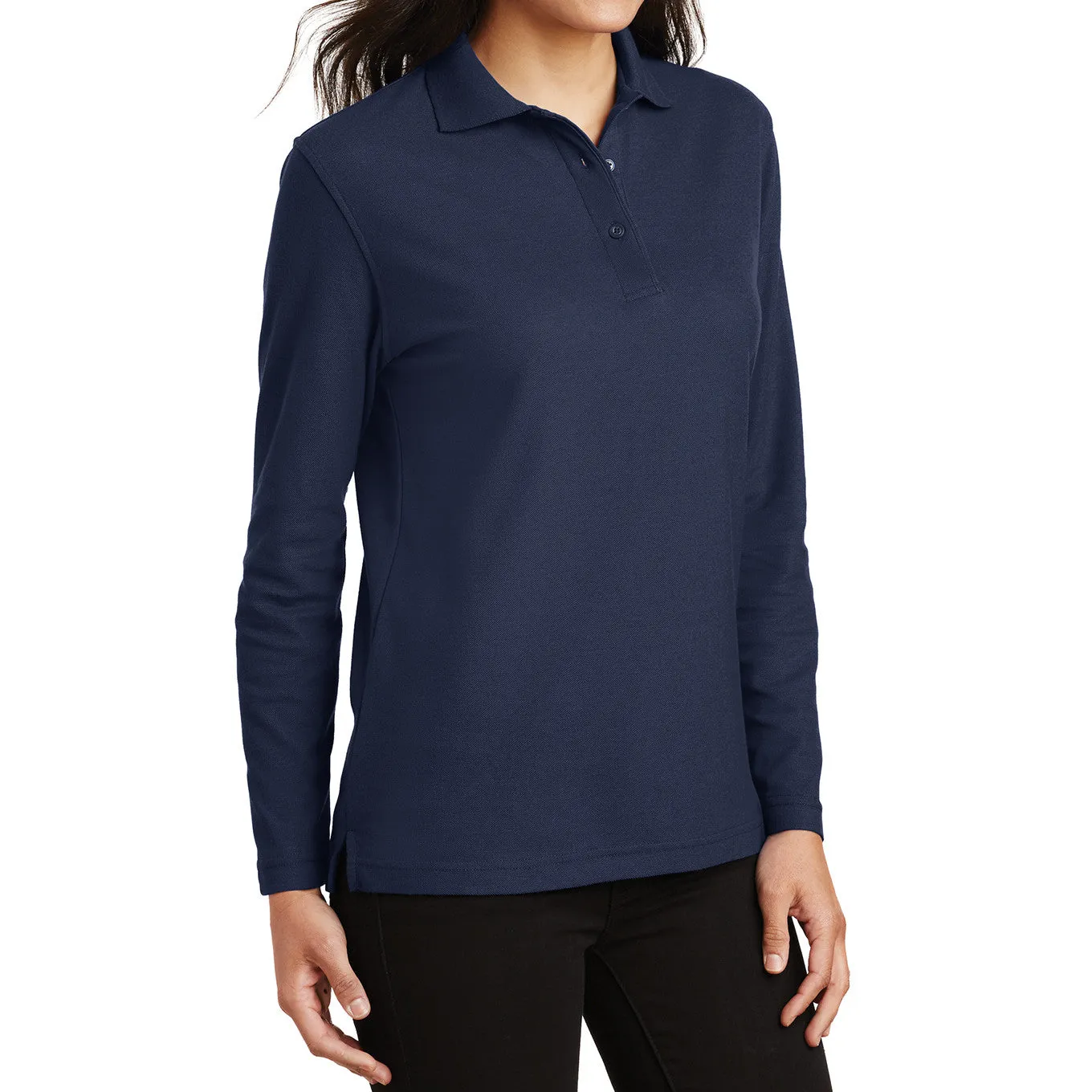 Women's Silk Touch Long Sleeve Polo