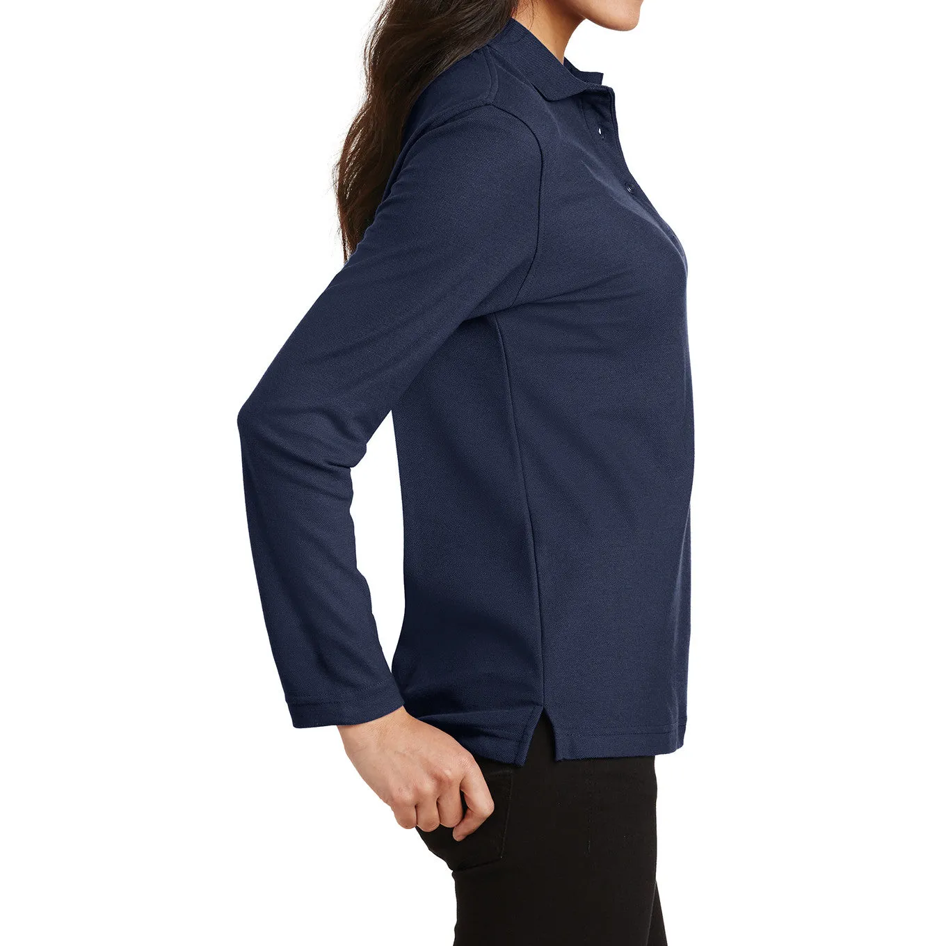 Women's Silk Touch Long Sleeve Polo