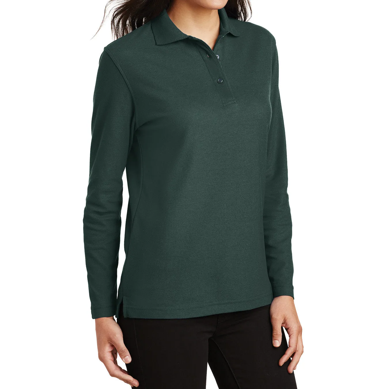 Women's Silk Touch Long Sleeve Polo