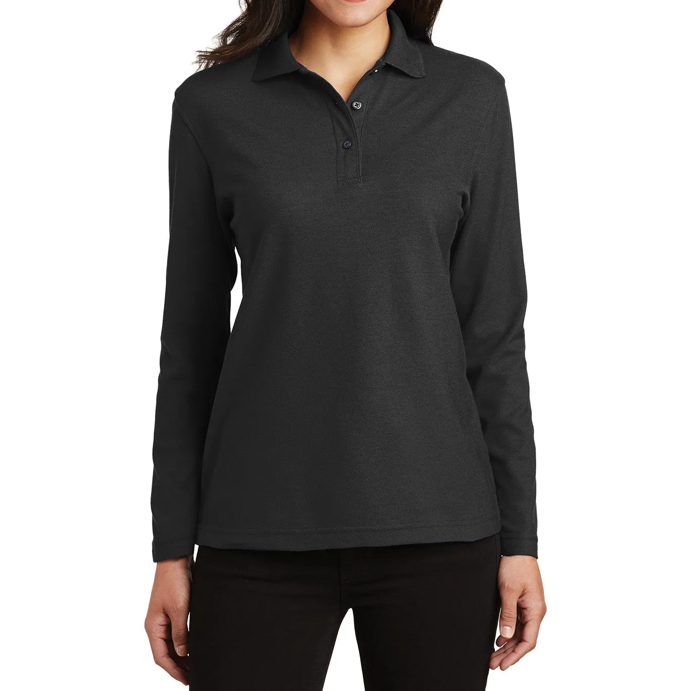 Women's Silk Touch Long Sleeve Polo