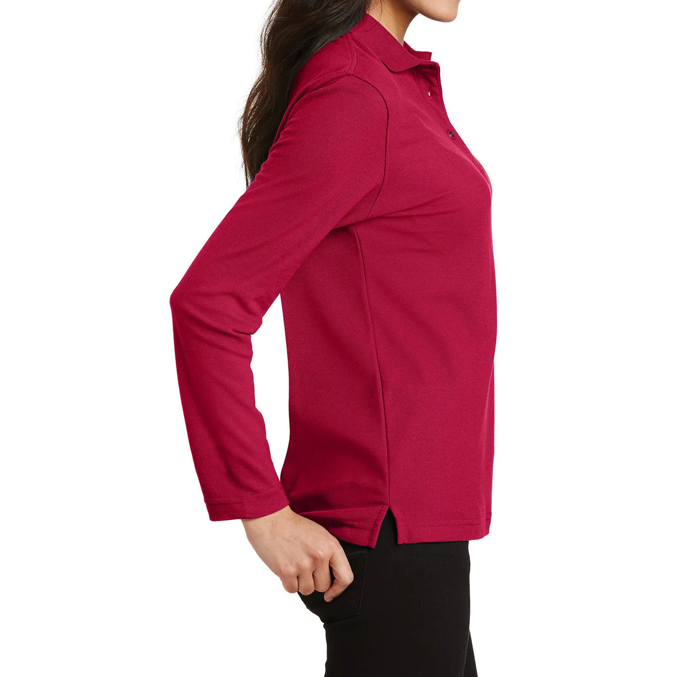 Women's Silk Touch Long Sleeve Polo