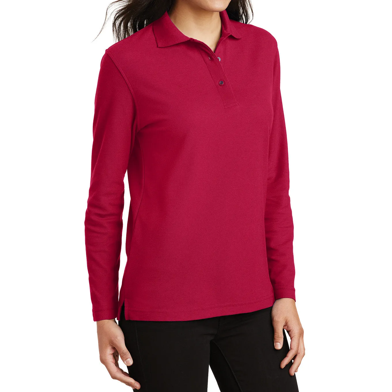 Women's Silk Touch Long Sleeve Polo
