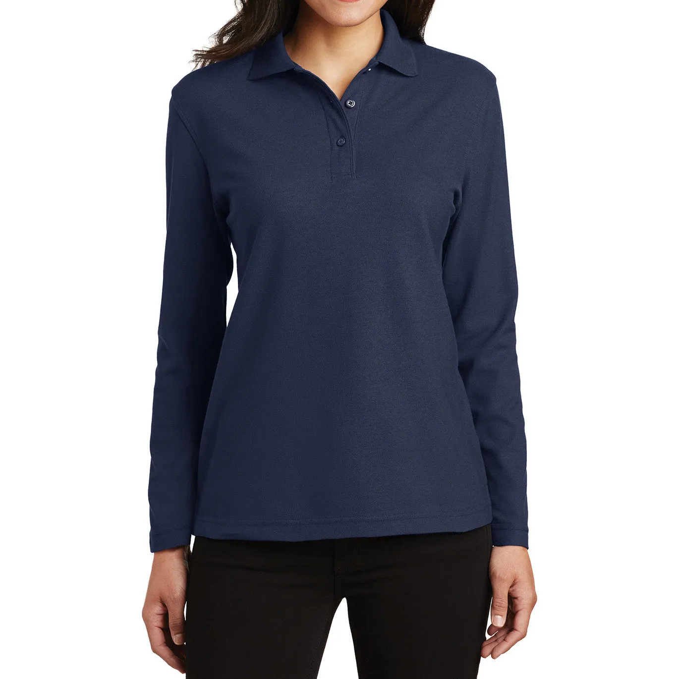 Women's Silk Touch Long Sleeve Polo