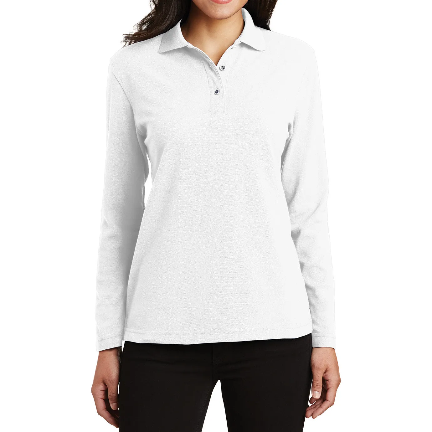 Women's Silk Touch Long Sleeve Polo