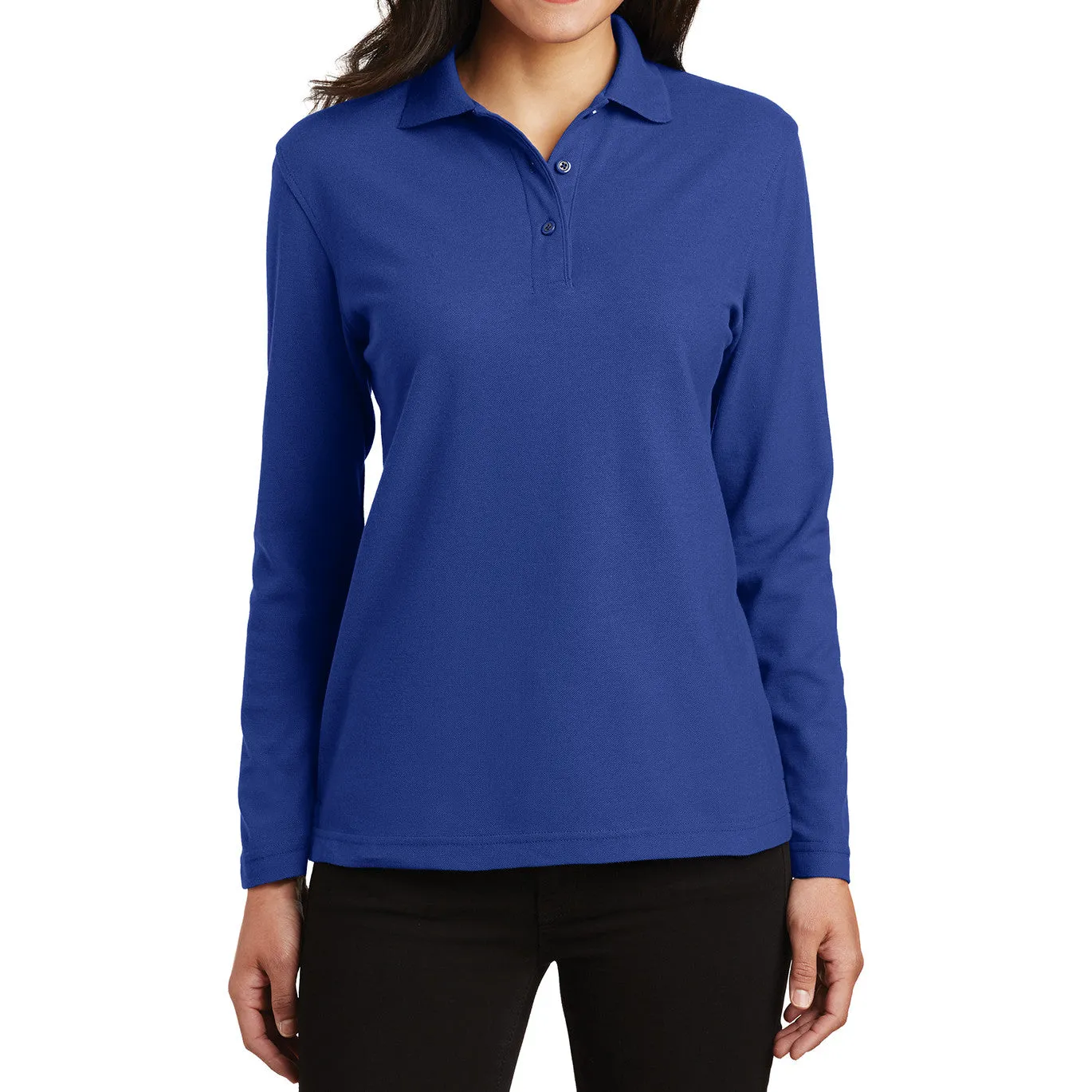 Women's Silk Touch Long Sleeve Polo