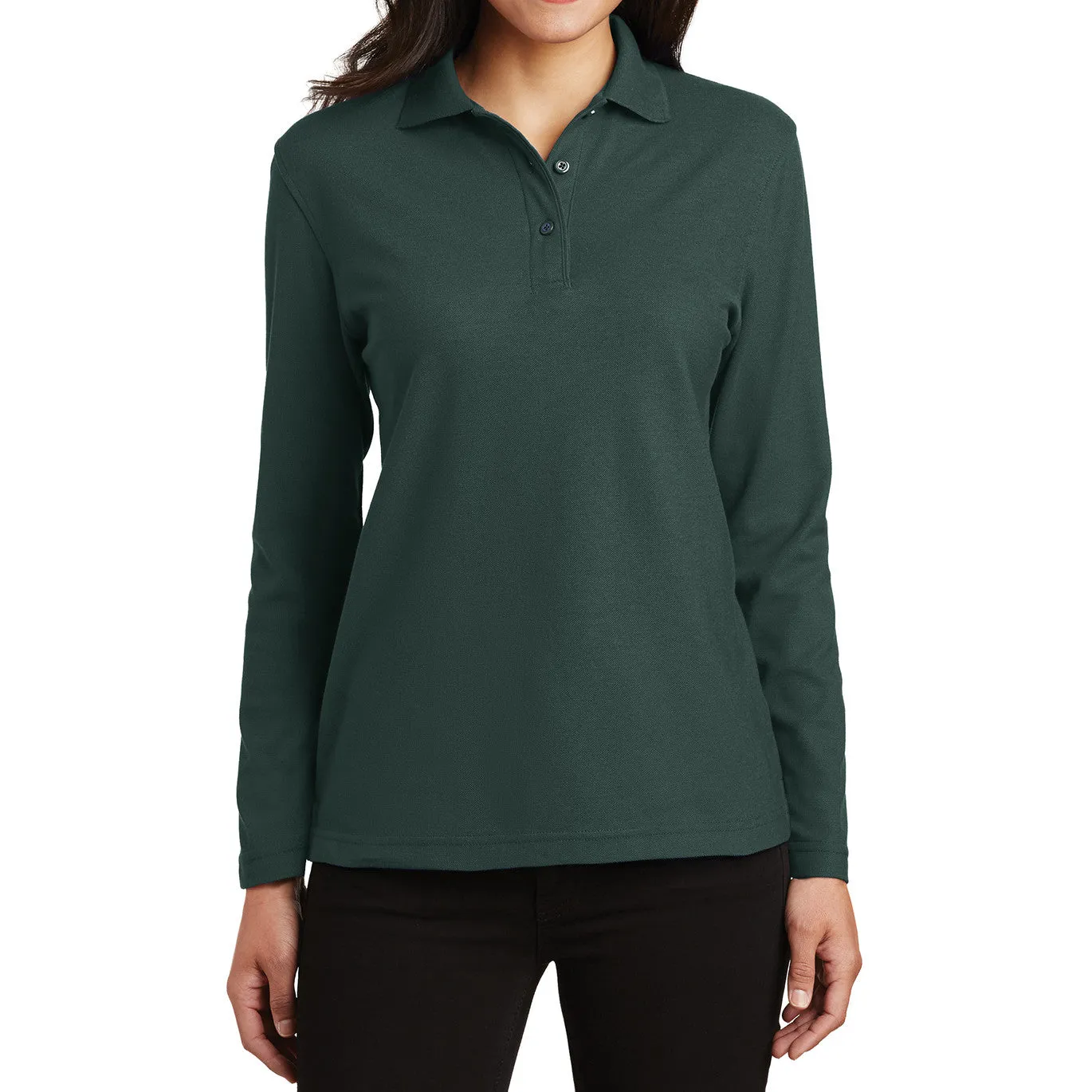 Women's Silk Touch Long Sleeve Polo