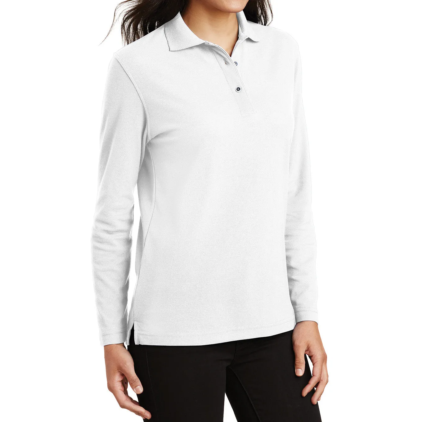Women's Silk Touch Long Sleeve Polo