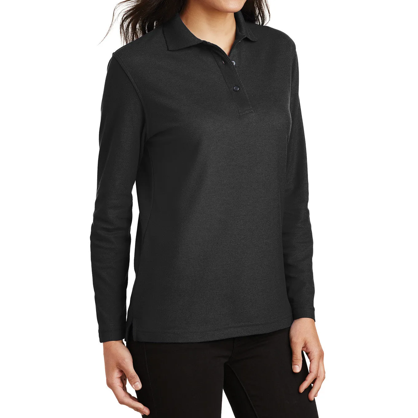 Women's Silk Touch Long Sleeve Polo