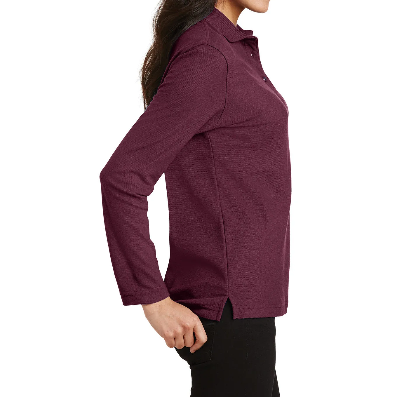 Women's Silk Touch Long Sleeve Polo